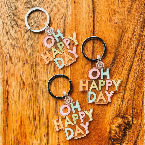 Happy Day Keychain